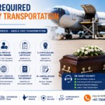 Documents required for dead body transportation in India including death certificate and air cargo clearance paperwork