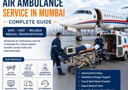Air ambulance service in Mumbai with ICU patient transfer and emergency medical transportation support