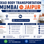Dead Body Transportation Mumbai to Jaipur service by AmbuLens with air cargo support, mortuary van, freezer box facility, and 24/7 interstate transportation assistance.
