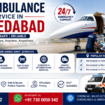 Air Ambulance Service in Ahmedabad with ICU-equipped aircraft, ventilator support, experienced doctors, and 24/7 emergency patient transfer services by AmbuLens.