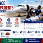Air Ambulance for Cardiac Patients with ICU-equipped aircraft, advanced cardiac monitoring, ventilator support, experienced doctors, and emergency heart patient transfer by AmbuLens.