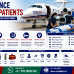 Air Ambulance for Stroke Patients with ICU-equipped aircraft, neurological monitoring, ventilator support, emergency medical team, and bedside-to-bedside patient transfer by AmbuLens.