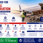 Documents Required for International Human Repatriation featuring passport, death certificate, embalming certificate, embassy approval documents, air cargo paperwork, coffin preparation, and international human repatriation services by AmbuLens.