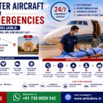 Private Charter Aircraft for Medical Emergencies with ICU-equipped charter flights, experienced doctors, and emergency patient transfer services by AmbuLens.