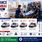 Road Ambulance Service in Mumbai featuring ICU ambulance, emergency paramedics, patient transport, advanced life support equipment, hospital transfer, and 24x7 ambulance services by AmbuLens.