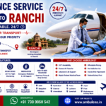 Air Ambulance Service Mumbai to Ranchi with ICU-equipped aircraft, ventilator support, emergency patient transfer, and experienced medical team by AmbuLens.