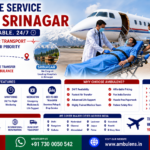 Air Ambulance Service Mumbai to Srinagar with ICU-equipped aircraft, ventilator support, emergency patient transfer, and expert medical team by AmbuLens.