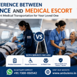 ifference between air ambulance and medical escort services in India