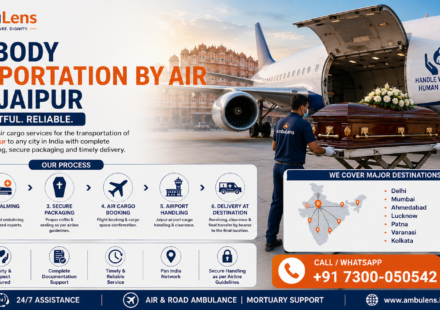 Dead body transportation by air from Jaipur with airport cargo and professional support