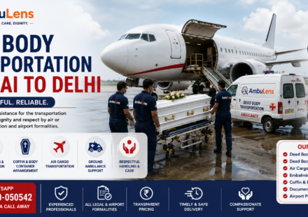 Dead body transportation from Mumbai to Delhi by air and road