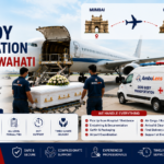 Dead body transportation from Mumbai to Guwahati by air and road
