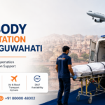 Dead body transportation from Jaipur to Guwahati by Ambulens