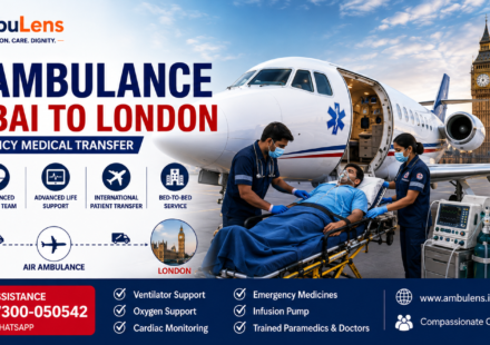 Air ambulance from Mumbai to London for critical patient transfer