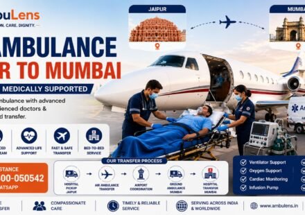 Air ambulance from Jaipur to Mumbai for critical patient transfer