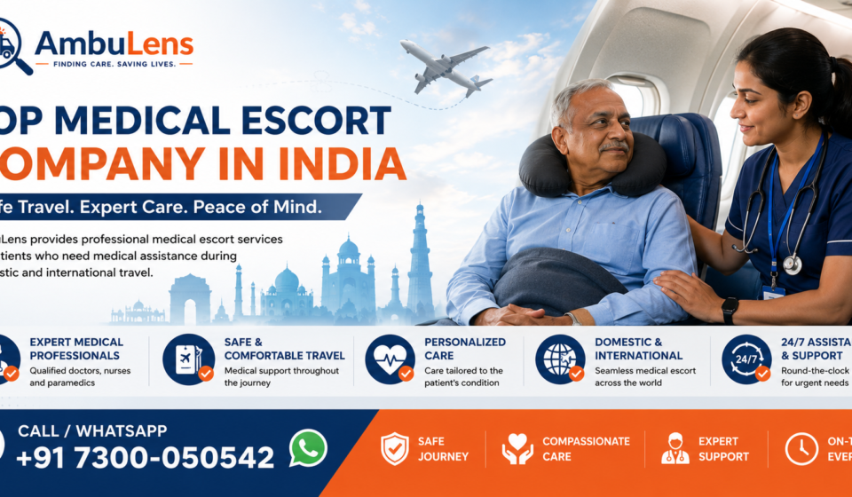 Top medical escort company in India providing safe patient transportation