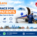 Air ambulance for cardiac patients with medical team and cardiac care