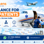 Air ambulance for stroke patients with medical team and critical care