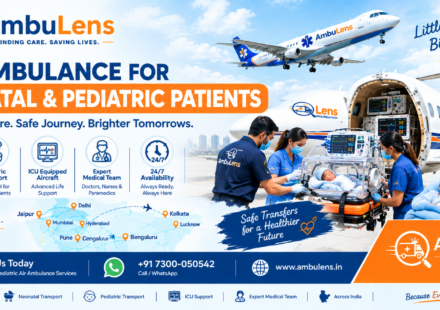 Air ambulance for neonatal and pediatric patient transfer