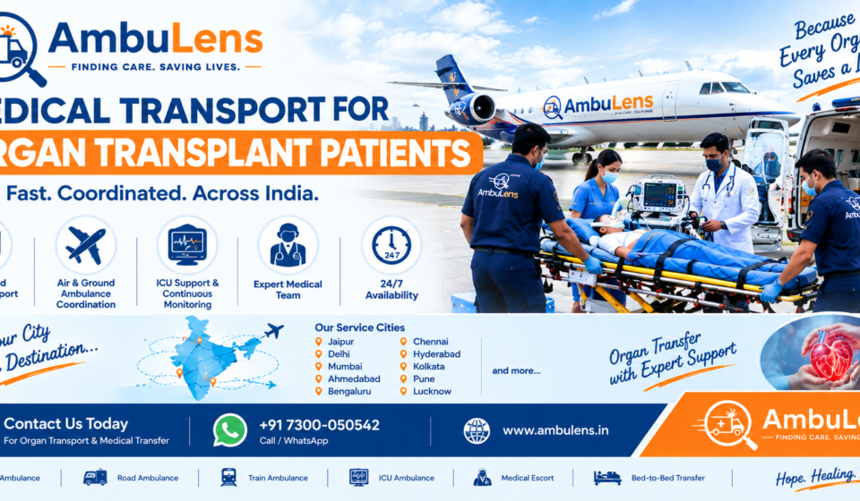 Medical transport for organ transplant patients in India