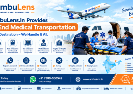 End-to-end medical transportation services by AmbuLens in India