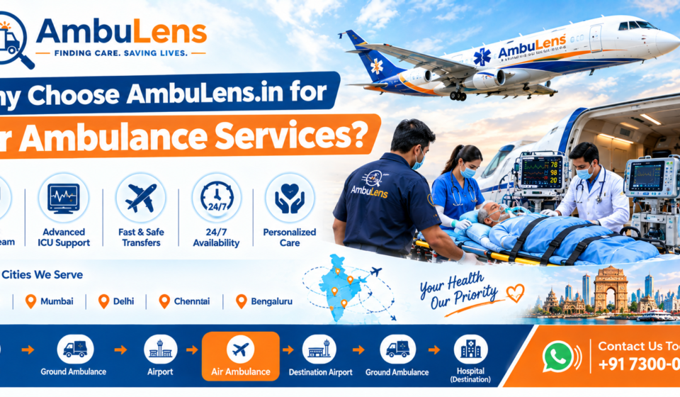 Why choose AmbuLens for air ambulance services in India