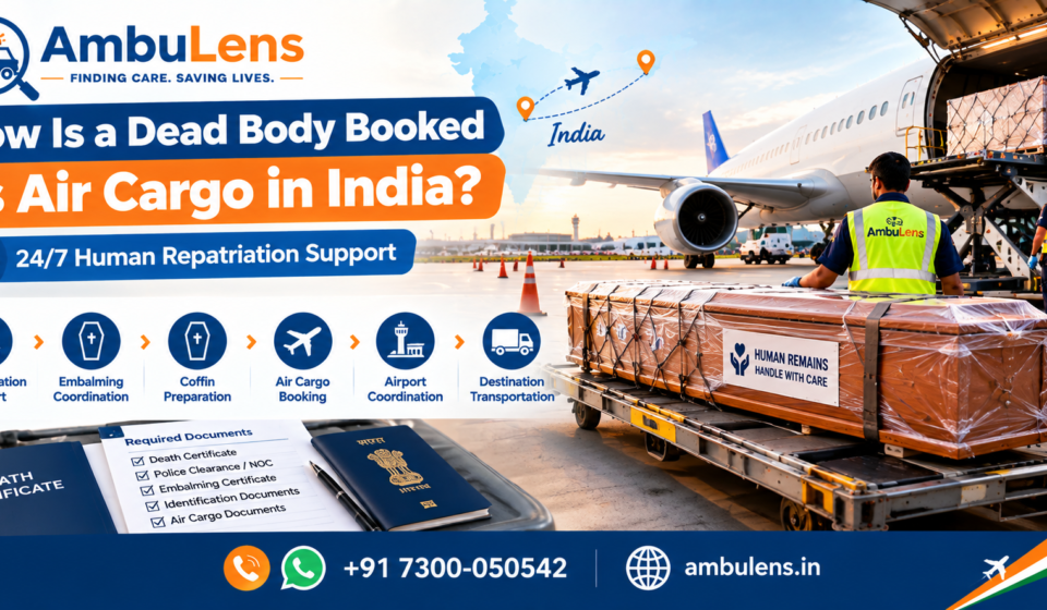 Dead body booked as air cargo in India with airline transportation support