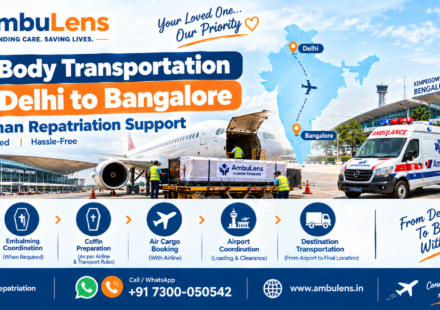 Dead body transportation from Delhi to Bangalore by air cargo