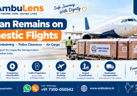 Human remains transportation by domestic flight in India