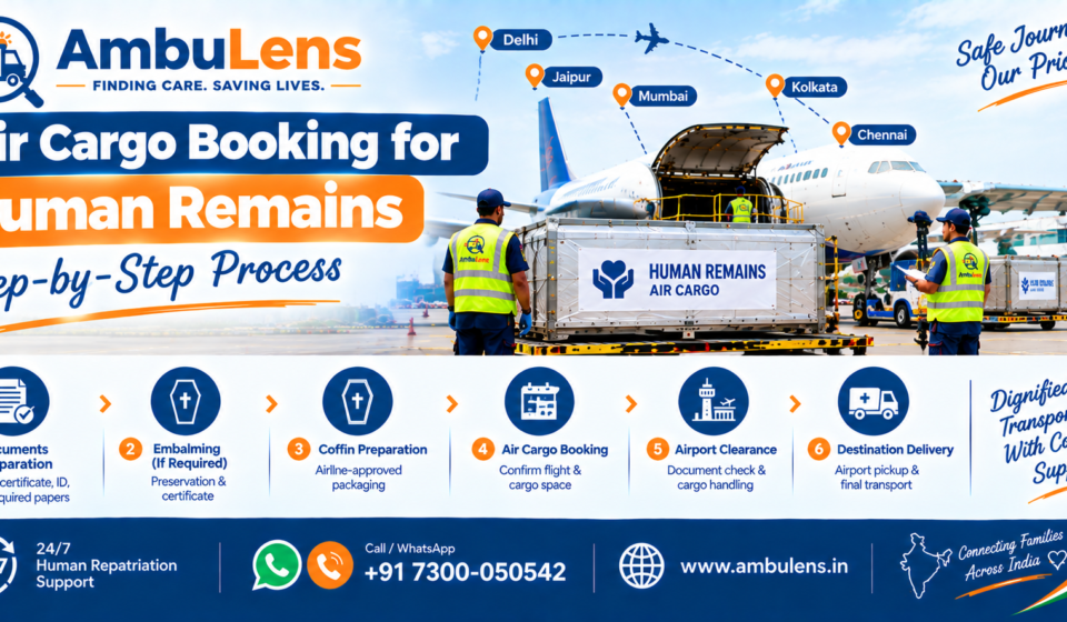 Air cargo booking for human remains and dead body transportation in India