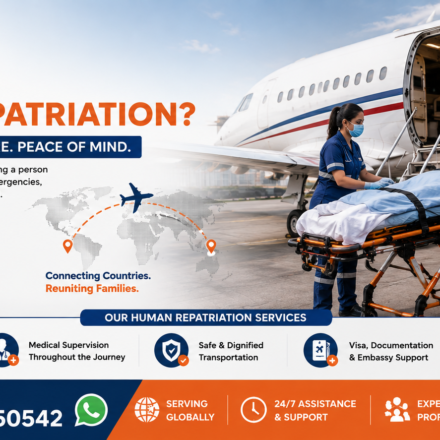 What is human repatriation and international human remains transportation by AmbuLens