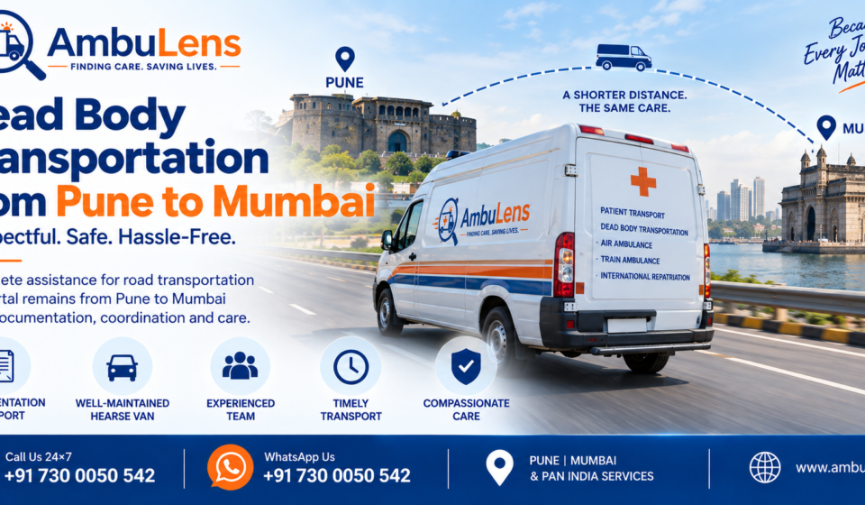 Dead body transportation service from Pune to Mumbai