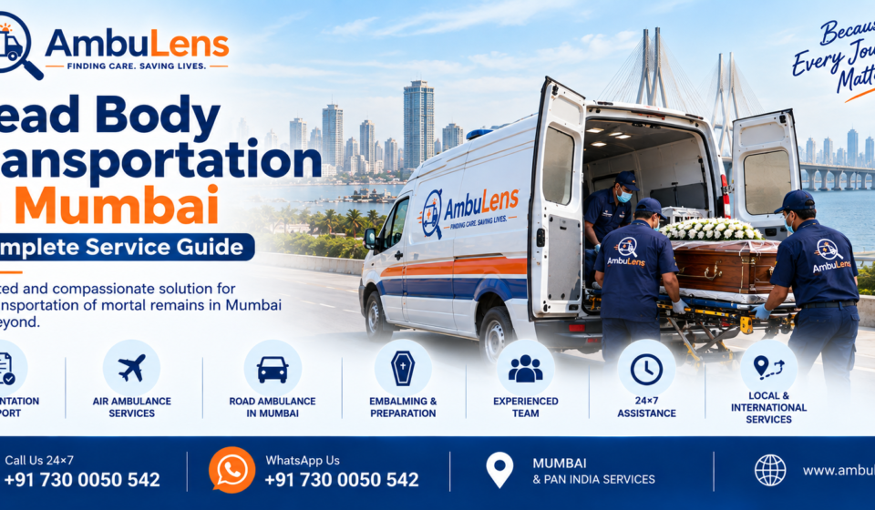 Dead body transportation service in Mumbai by road and air cargo