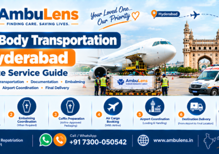 Dead body transportation service in Hyderabad by road and air