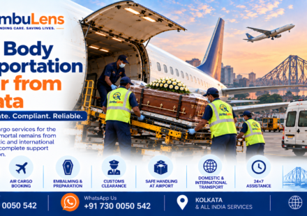 Dead body transportation by air from Kolkata through airport cargo