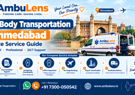 Dead body transportation service in Ahmedabad by road and air