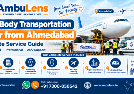 Dead body transportation by air from Ahmedabad through airline cargo