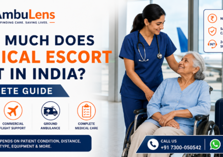 Medical escort cost in India with professional patient travel assistance by AmbuLens
