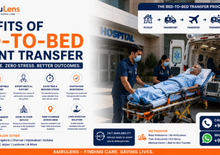 Bed-to-bed patient transfer with medical transportation support