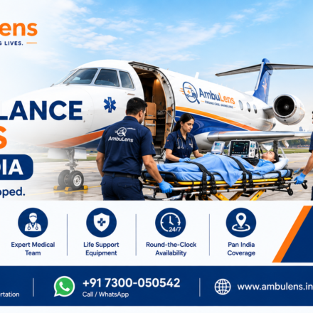 24x7 air ambulance services across India with medical team