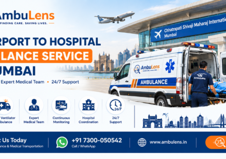 Airport to hospital ambulance service in Mumbai for patients