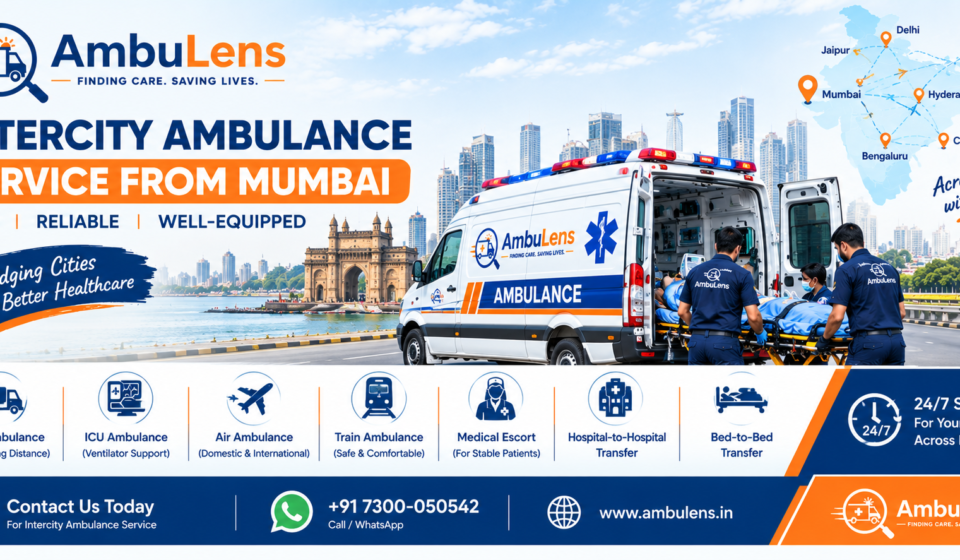 Intercity ambulance service from Mumbai for long-distance patient transfer