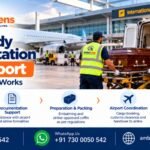 Dead body transportation service near an airport in India