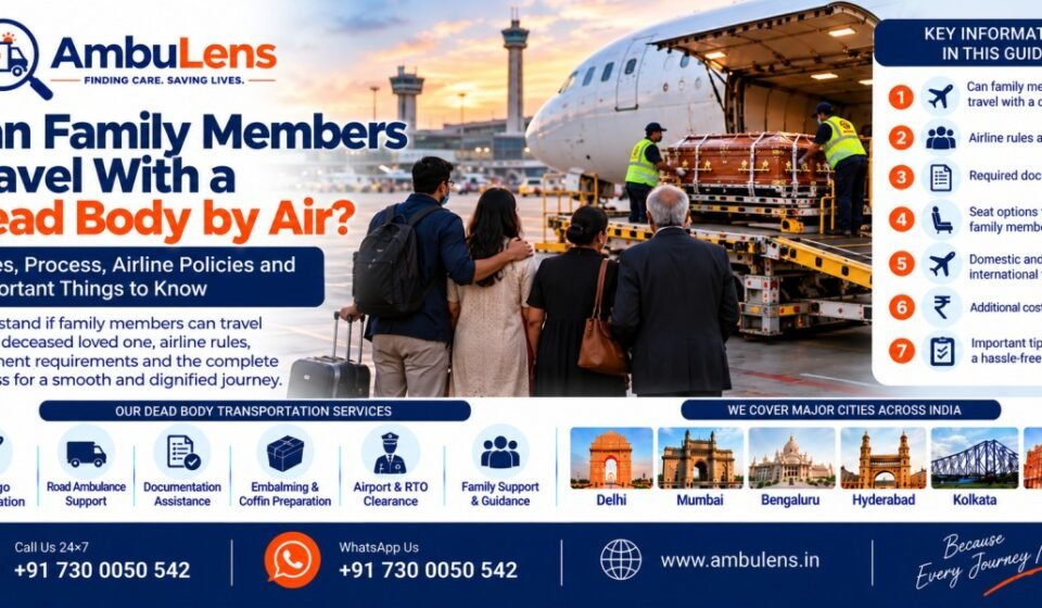 Family travel and human remains transportation by air