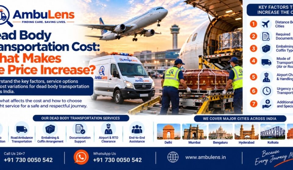 Factors affecting dead body transportation cost in India