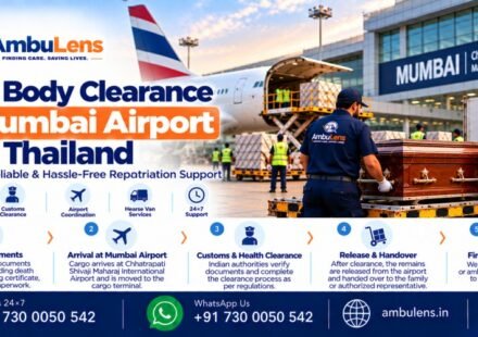 Dead body clearance at Mumbai Airport for human remains arriving from Thailand