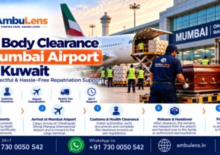 Dead body clearance at Mumbai Airport for human remains arriving from Kuwait