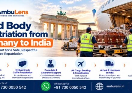 International dead body transportation from Germany to India by air