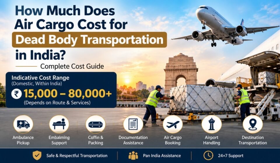 Air cargo cost for dead body transportation in India