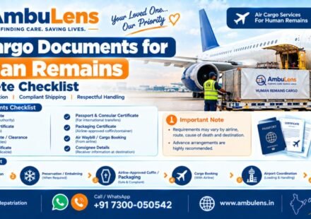 Air cargo documents for human remains transportation in India