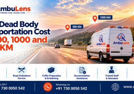 Road dead body transportation vehicle for long-distance travel in India